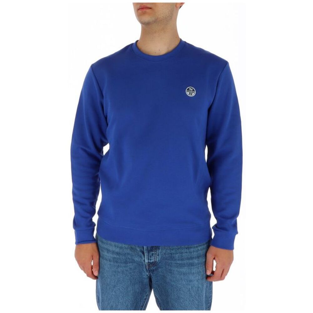 North Sails Blue Cotton Men's Sweatshirt